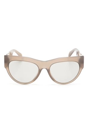 Versace Eyewear Winged Medusa cat-eye frame sunglasses - Brown