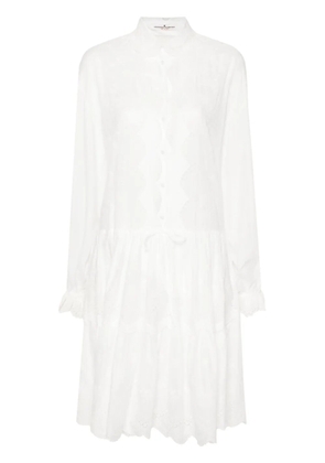 Ermanno Scervino floral-embroidery mini dress - White