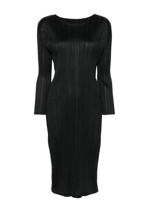 Pleats Please Issey Miyake Monthly Colors: February midi dress - Black