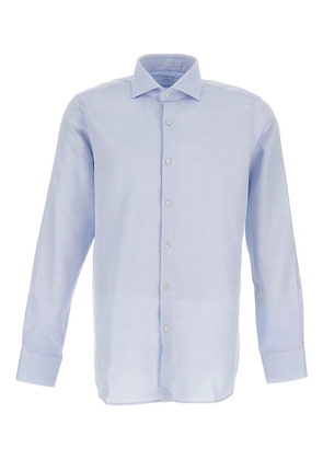 Bagutta button-fastening long-sleeve shirt - Blue