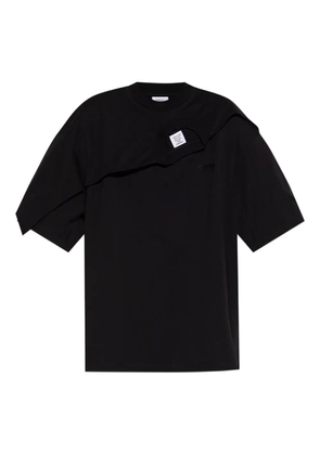 VETEMENTS layered-panel T-shirt - Black