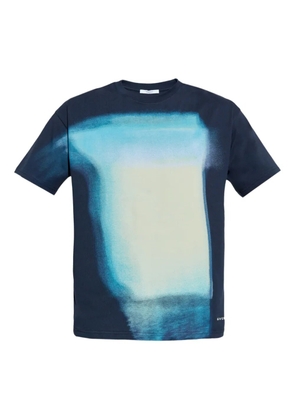 Givenchy abstract-print cotton T-shirt - Blue