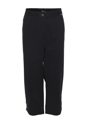 ELENA MIRO` Tailored cotton trousers - Blue