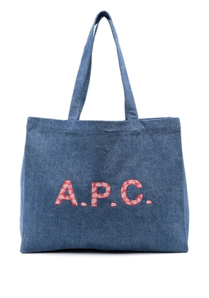 A.P.C. Diane denim tote bag - Blue