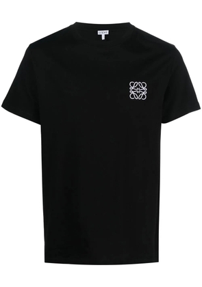 LOEWE Anagram embroidered cotton T-shirt - Black