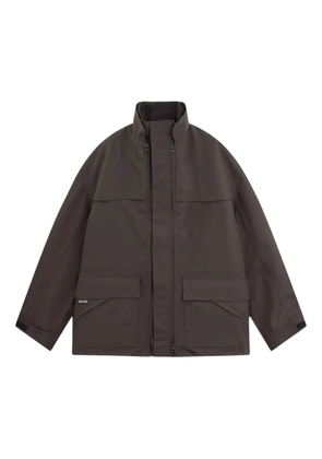 GR10K zipped flap-pocket jacket - Grey
