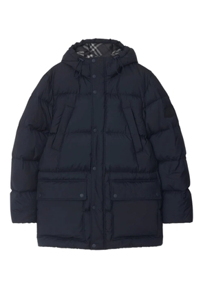 Burberry hooded puffer jacket - Blue