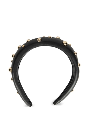 RED(V) studded headband - Black