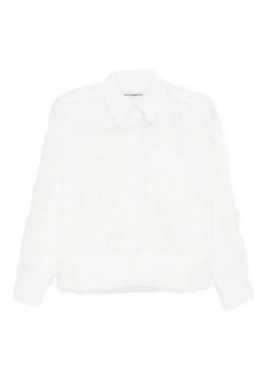 Melitta Baumeister faux-feather shirt - White