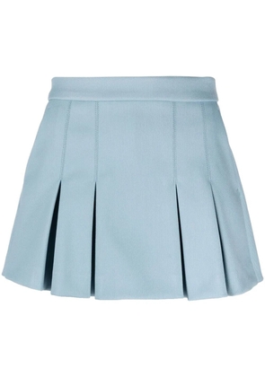 RED Valentino knife-pleat detailing skorts - Blue