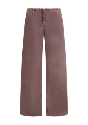Magda Butrym wide-leg denim trousers - Brown