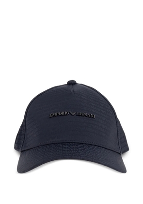 Emporio Armani logo-plaque baseball cap - Blue
