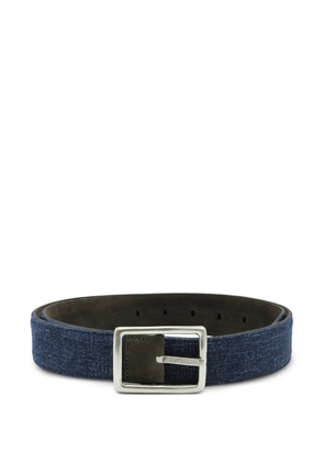Moorer rectangular-buckle belt - Blue