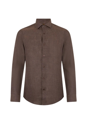 Moorer Romanys buttoned shirt - Brown