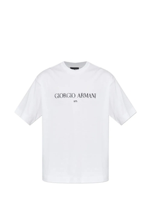 Giorgio Armani logo-print T-shirt - White