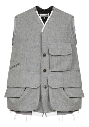 Maison Margiela cargo wool vest - Grey
