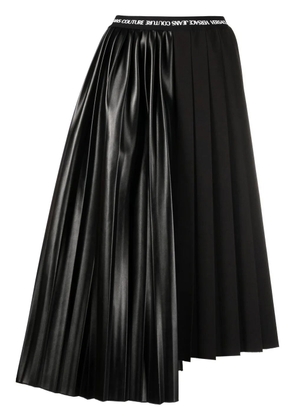 Versace Jeans Couture pleated asymmetric skirt - Black