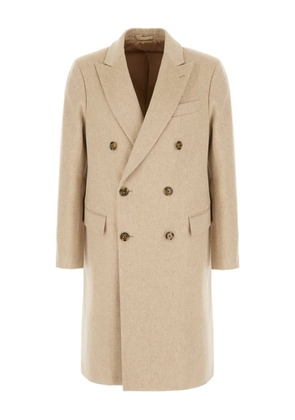 Lardini double-breasted wool coat - Neutrals