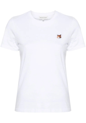 Maison Kitsuné Fox-motif cotton T-shirt - White