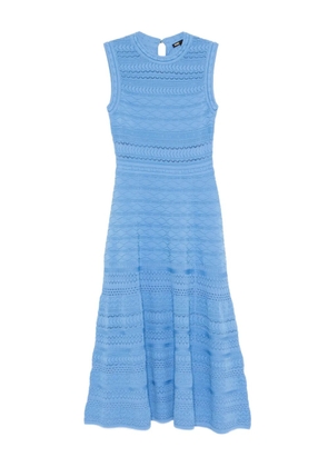 Maje openwork knitted dress - Blue