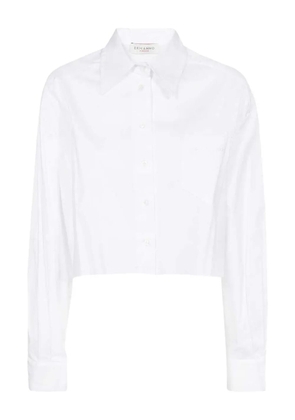 Ermanno Scervino embroidered-logo cotton shirt - White