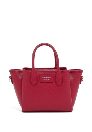 Emporio Armani top-handle leather satchel - Red
