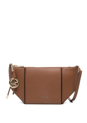 Michael Michael Kors monogram shoulder bag - Brown