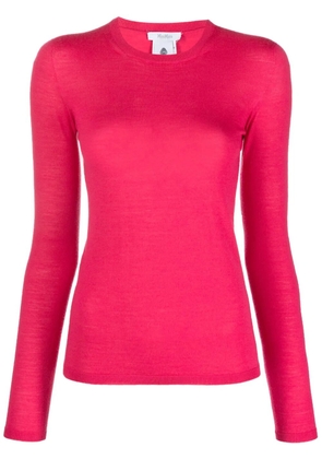 Max Mara crew-neck ribbed-knit top - Pink