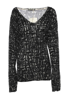 Marina Rinaldi knit scoop-neck sweater - Black