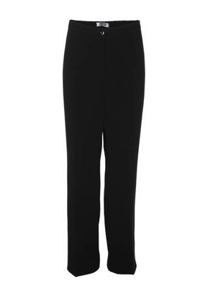 Krizia Pre-Owned crepe stretch trousers - Black
