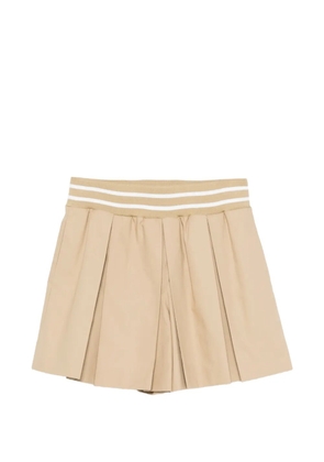 Moschino striped-waistband shorts - Neutrals