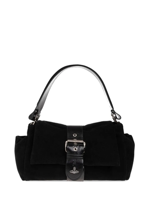 Vivienne Westwood Hazel XL Treasure buckle leather tote bag - Black