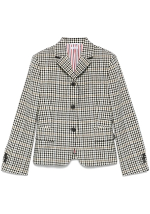 Thom Browne gunclub-check jacket - White