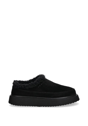 Inuikii Classic Micro shearling-trim slippers - Black