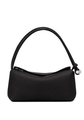 Longchamp Le Roseau double-handle leather shoulder bag - Black