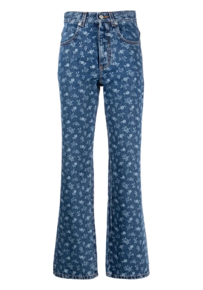 Molly Goddard Dorianna mid-rise straight-leg jeans - Blue