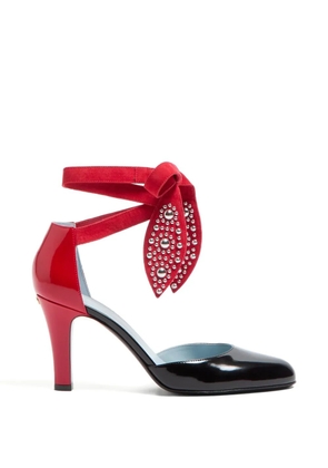 Valentino Garavani Foliefoliage tie-fastening pumps - Black