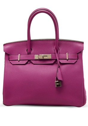 Hermès Pre-Owned 2017 30 Birkin leather tote bag - Purple