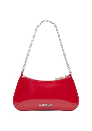 Jacquemus mini Bisou chain-strap shoulder bag - Red