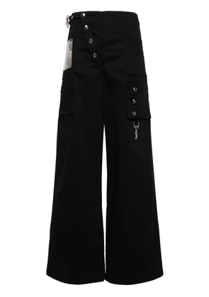 Chopova Lowena high-waisted wide-leg trousers - Black