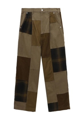 Comme des Garçons Homme patchwork trousers - Green
