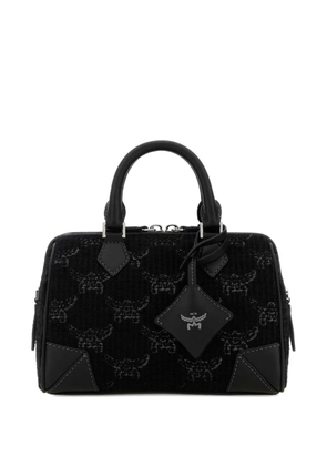 MCM Ella Boston jacquard top handle tote bag - Black