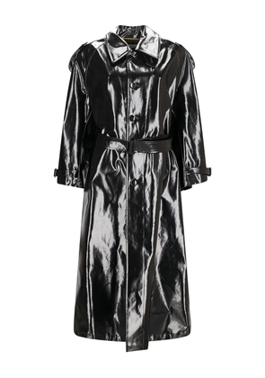 Saint Laurent belted trench coat - Black
