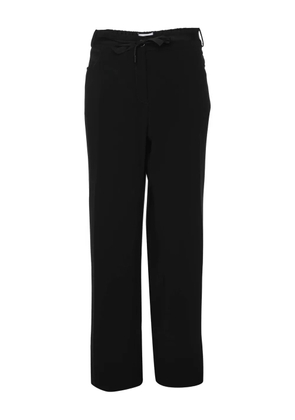 Marina Rinaldi drawstring straight trousers - Black