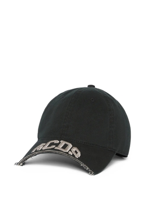 GCDS logo-lettering baseball cap - Black