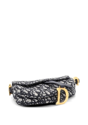 Christian Dior Pre-Owned Saddle Handbag Oblique Canvas Medium shoulder bag - Blue