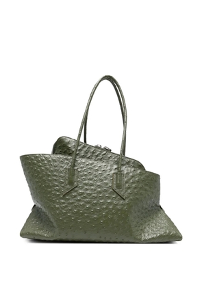 The Attico medium La passeggiata leather tote bag - Green