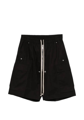 Rick Owens drawstring zip-up shorts - Black