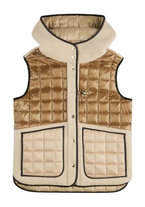 Fay quilted hooded vest - Neutrals