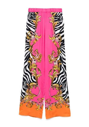 Versace Jeans Couture Barocco-outline trousers - Pink